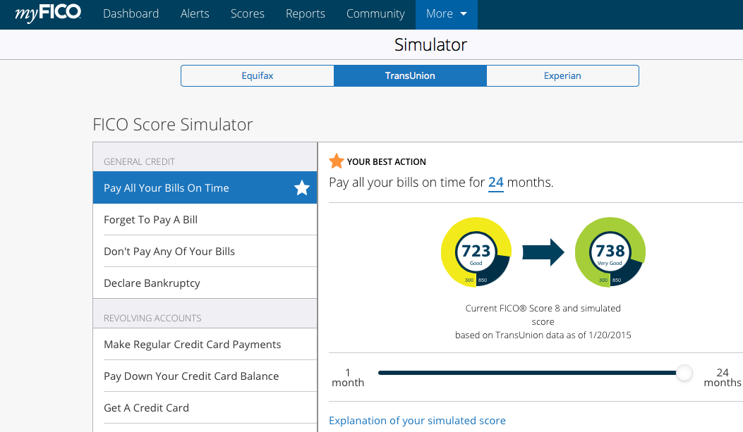 Equifax and TransUnion Scores from Credit Karma