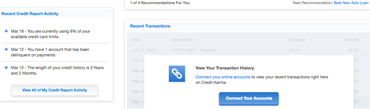 Linking Your Accounts to Credit Karma